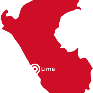 Map of Peru with Lima selected